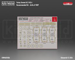 Kitsworld Kitsworld 1:48 Paint Mask Fairey Gannet AS.1/AS.4 Canopy/Wheel Mask 